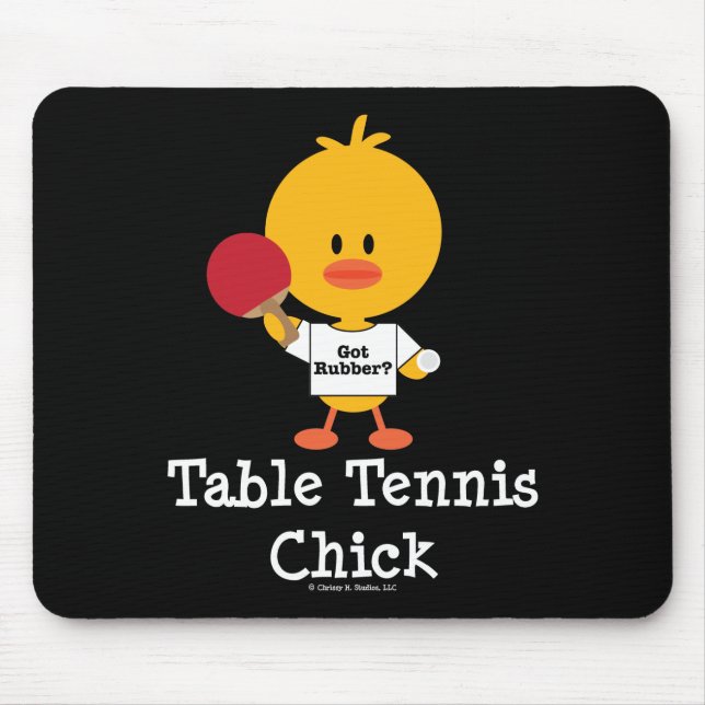TableTennisChick Mouse Pad (Front)