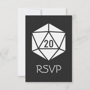Tabletop Chic in Black RSVP Card