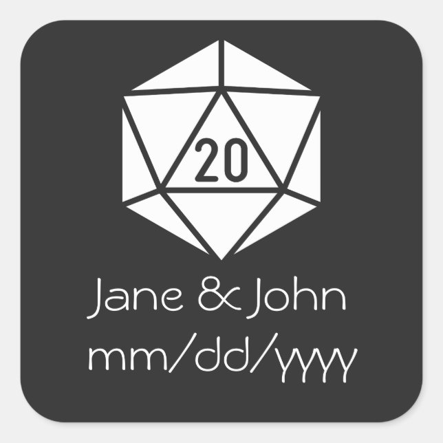 Tabletop Chic in Black Sticker (Front)