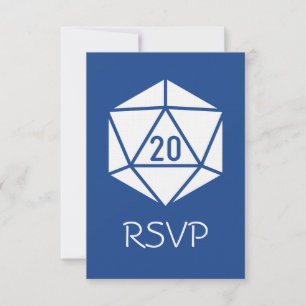 Tabletop Chic in Blue RSVP Card