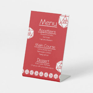 Tabletop Chic in Cherry Pedestal Sign