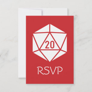Tabletop Chic in Cherry RSVP Card
