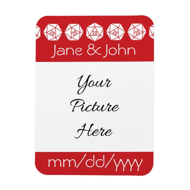 Tabletop Chic in Cherry Save-the-Date Magnet (Vertical)