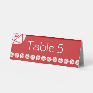 Tabletop Chic in Cherry Table Tent Sign