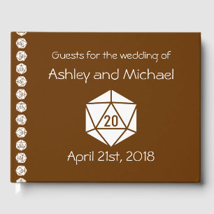Tabletop Chic in Chocolate Guest Book