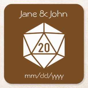 Tabletop Chic in Chocolate Paper Coaster