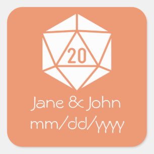 Tabletop Chic in Coral Sticker