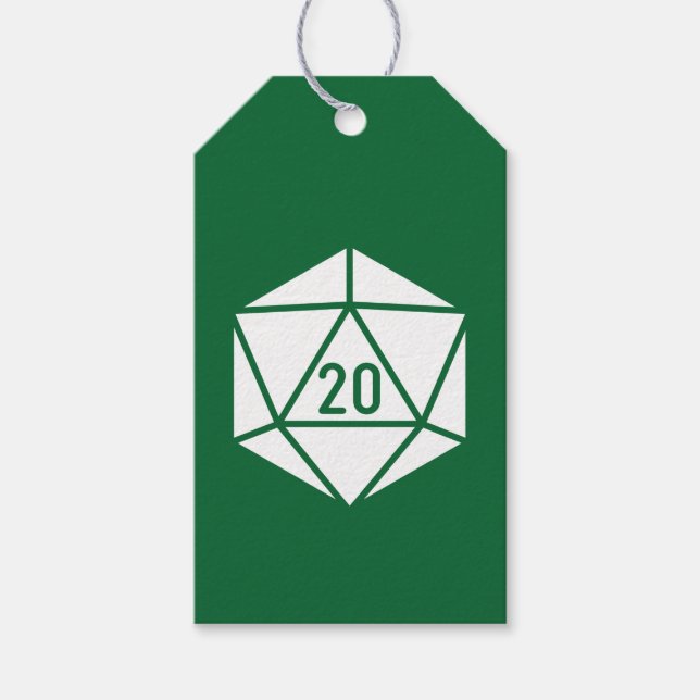 Tabletop Chic in Green Gift Tag (Front)