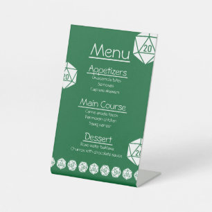Tabletop Chic in Green Pedestal Sign