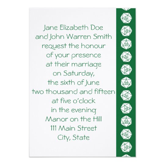 Tabletop Chic in Green Wedding Invitation