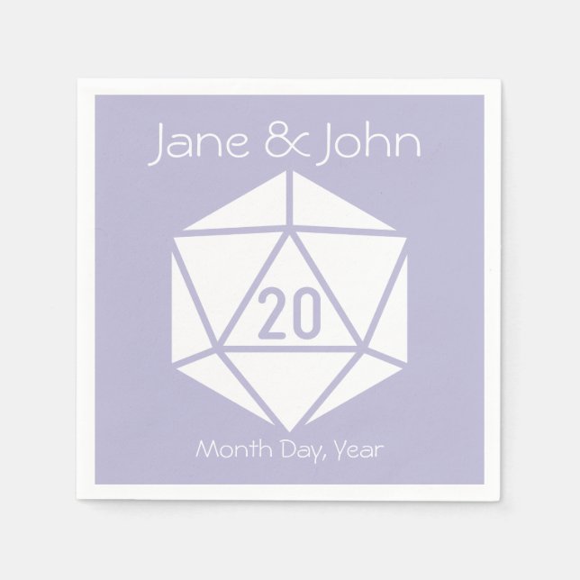 Tabletop Chic in Lavender Napkins (Front)