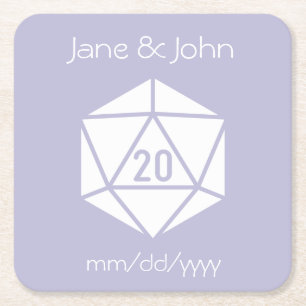 Tabletop Chic in Lavender Paper Coaster