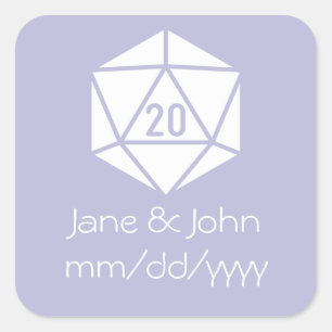 Tabletop Chic in Lavender Sticker