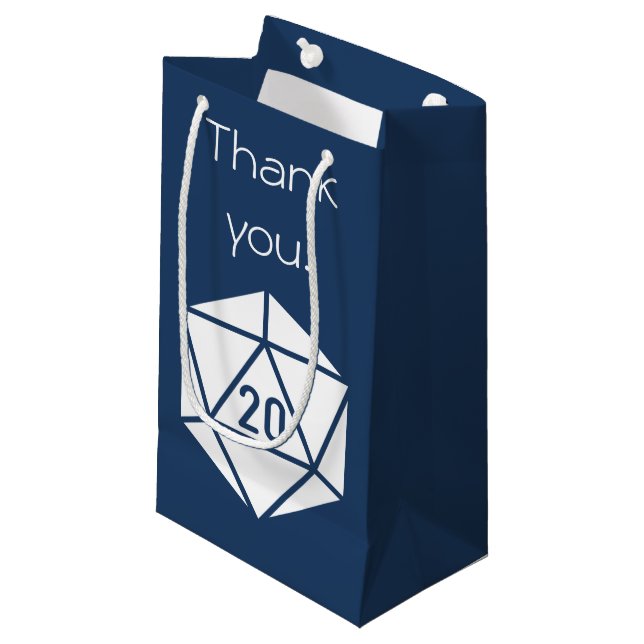 Tabletop Chic in Navy Gift Bag (Front Angled)