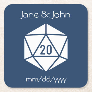 Tabletop Chic in Navy Paper Coaster