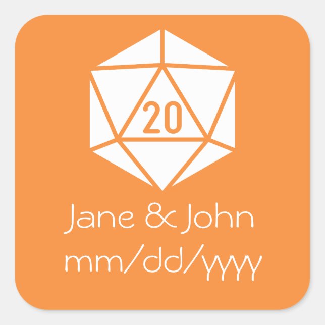 Tabletop Chic in Orange Sticker (Front)