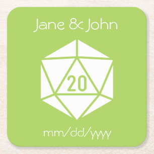 Tabletop Chic in Peridot Paper Coaster