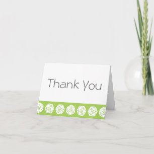 Tabletop Chic in Peridot Thank You Card