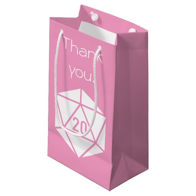 Tabletop Chic in Petal Pink Gift Bag (Front Angled)