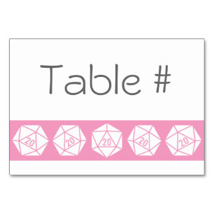 Tabletop Chic in Petal Pink Table Card