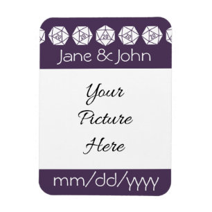 Tabletop Chic in Purple Save-the-Date Magnet
