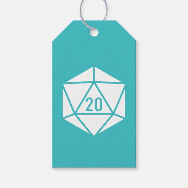 Tabletop Chic in Turquoise Gift Tag (Front)