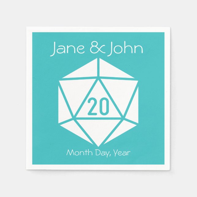 Tabletop Chic in Turquoise Napkins (Front)