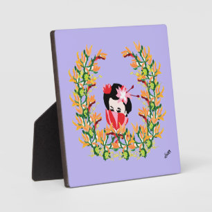 Tabletop  Easel With Canvas : Elegants Plaque