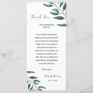 Tabletop Greenery Botanical Message Appreciation Program
