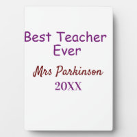 Tabletop Plaque with Easel