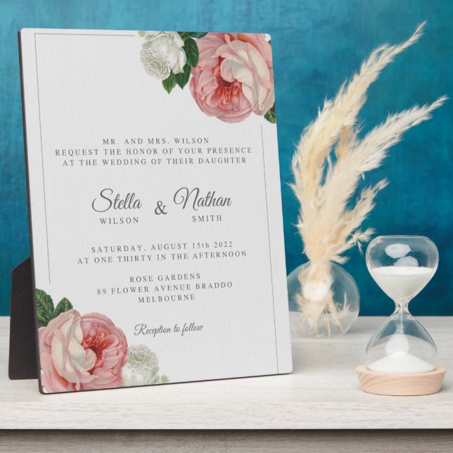 Tabletop Plaque with Easel (Side)