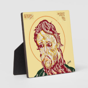 Tabletop Plaque with Easel : Saint John he Baptist