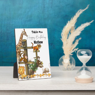 Tabletop Plaque with Easel  Wildlife Animals 