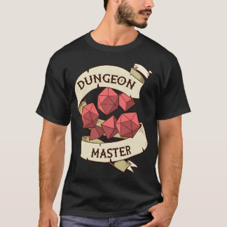 Tabletop Role Playing Game Gift Print Retro Rpg Di T-Shirt