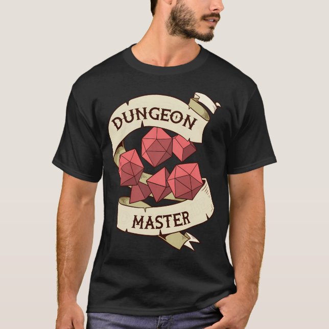Tabletop Role Playing Game Gift Print Retro Rpg Di T-Shirt (Front)