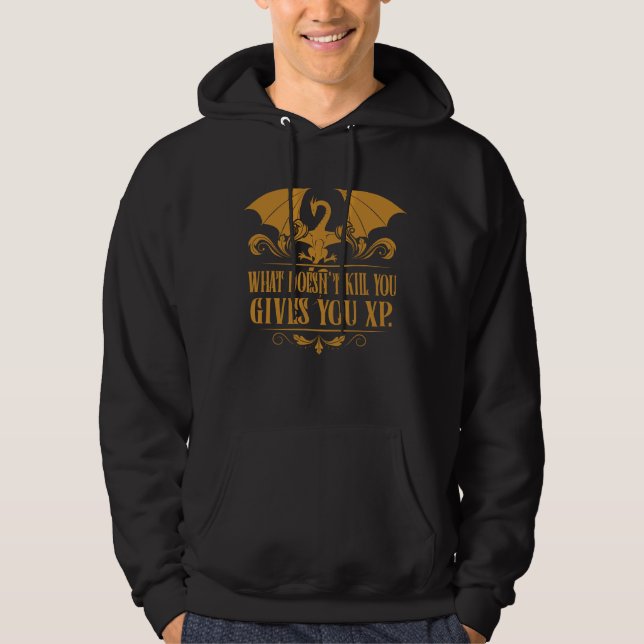 Tabletop RPG Addict XP Dragon Dungeons Hoodie (Front)