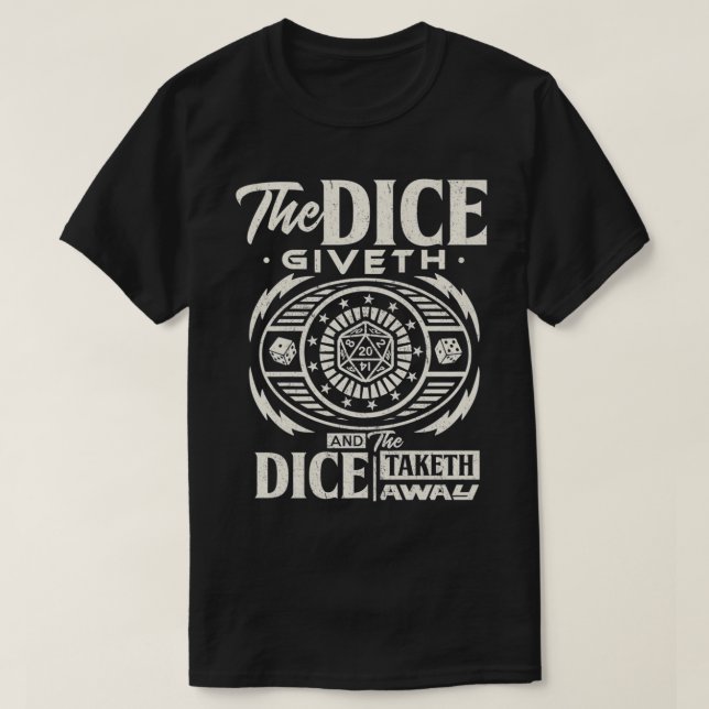 Tabletop RPG Dice game board game  Master Role Pla T-Shirt (Design Front)