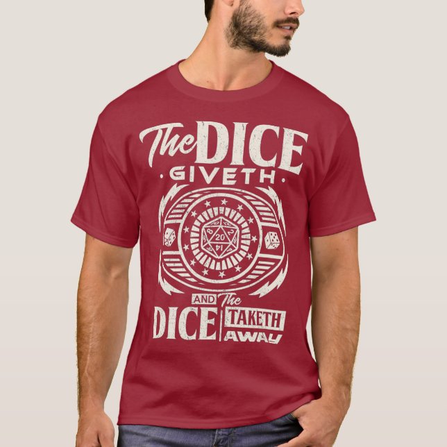 Tabletop RPG Dice game board game - Master Role T-Shirt (Front)