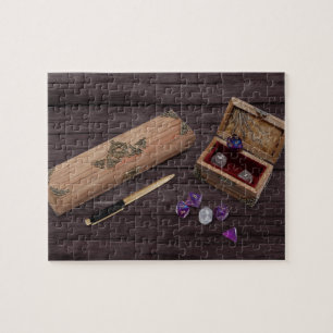 Tabletop RPG   PNP Fantasy Role Player Dice Box Jigsaw Puzzle