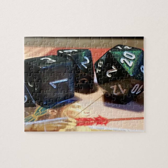 Tabletop RPG | PNP Fantasy Role Player Dice Set Jigsaw Puzzle (Horizontal)