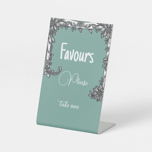 Tabletop sign (Front)