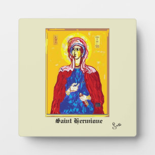 Tabletop W/Canvas : Saint Hermione Plaque