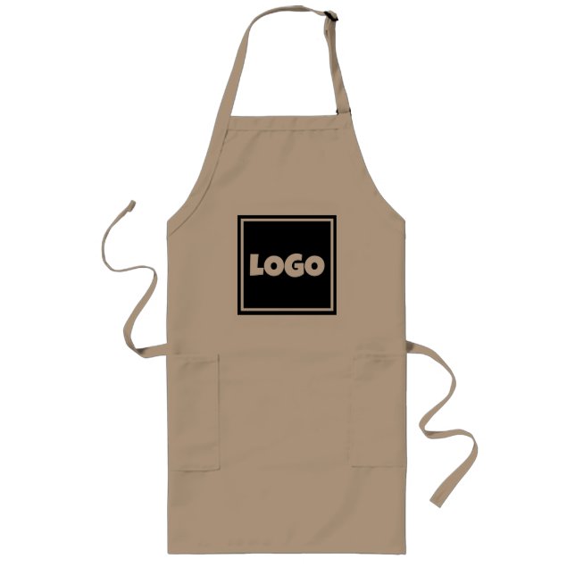 Tablier Logo – Elegant Simple professionnal  Long Apron (Front)