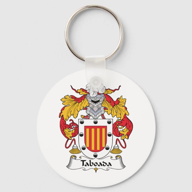 Taboada Family Crest Key Ring (Front)