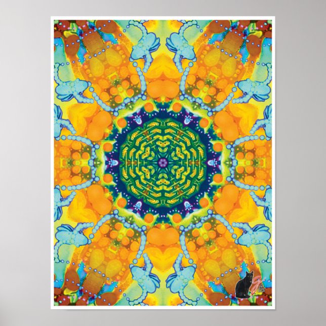 Taboo Kinetic Collage Kaleidoscope Poster (Front)