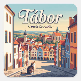 Tábor Czech Republic Square Sticker