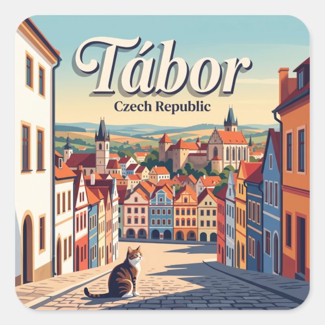 Tábor Czech Republic Square Sticker (Front)