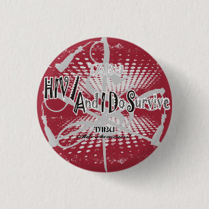 TABU HIV/Aids awareness 1 1/4 Button