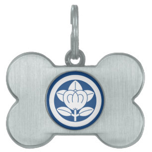 Tachibana in a circle (Rokutsuwari Drawing) Pet ID Tag