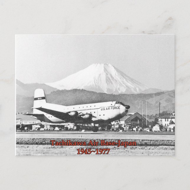 tachikawa air base japan 1945-1977 postcard (Front)
